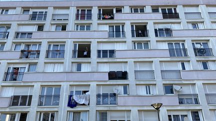 Pendant le confinement, des cours de gym ont été mis en place par le collectif Solidaire des Chênes à Suresnes (Hauts-de-Seine). (FANNY LECHEVESTRIER / FRANCE-INFO)