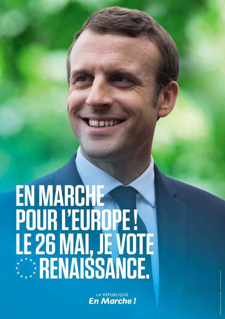 Européennes Emmanuel Macron sera présent sur une affiche de campagne de LREM