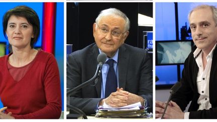 Nathalie Arthaud, Jacques Cheminade et Philippe Poutou (montage photo). (DSK / AFP)