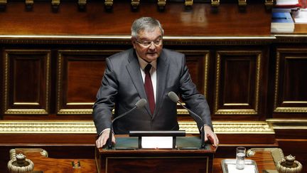 L'ancien ministre de la Justice Michel Mercier, le 16 mars 2016 au Sénat. (FRANCOIS GUILLOT / AFP)