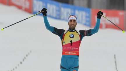 Martin Fourcade. (MICHAL CIZEK / AFP)