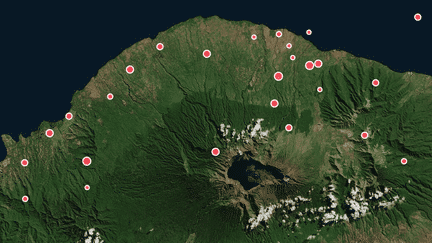 CARTE. Indonésie : 29 séismes ont secoué Lombok en quinze jours (NICOLAS ENAULT / CARTO)