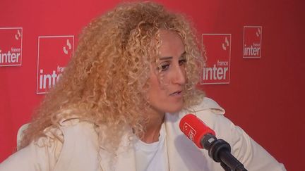 La footballeuse Kheira Hamraoui était l'invitée de France Inter le 7 juin 2023. (FRANCEINTER / RADIO FRANCE)