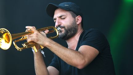 Ibrahim Maalouf, ici aux Vieilles Charrues (2016), jouera à Jazz in Marciac le 1 août.
 (FRED TANNEAU / AFP)