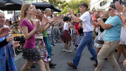 Des festivaliers du Festival interceltique de Lorient 2014
 (PHOTOPQR/OUEST FRANCE)