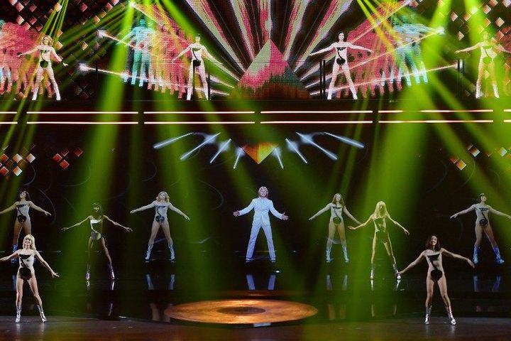 Hit Parade : Claude François en hologramme
 (CHRISTOPHE ARCHAMBAULT / AFP)