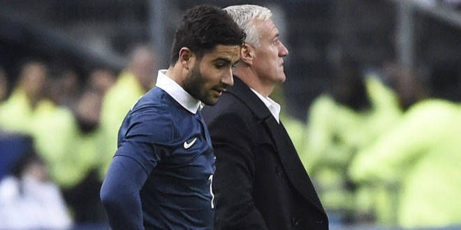 Nabil Fékir a connu sa première titularisation avec l'équipe de France contre le Brésil