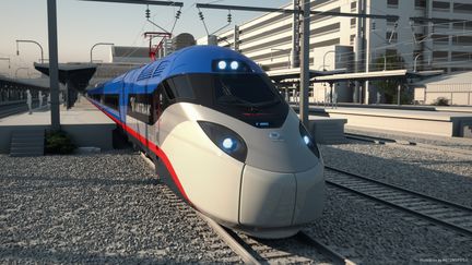 C'est ce train &agrave; grande vitesse con&ccedil;u par Alstom qui circulera entre Boston et Washington. (© ALSTOM/MECONOPSIS)