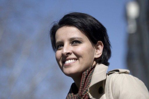 Najat Vallaud-Belkacem (12 mars 2012) (PHOTO / FRED DUFOUR)