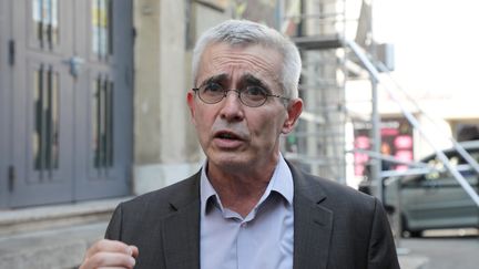 Conférence de presse d'Yves Verrier, secrétaire général de Force ouvrière, au siège de FO à Marseille, le 17 septembre 2020. (VALERIE VREL / MAXPPP)