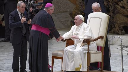 Le pape François au Vatican, le 14 décembre 2022. (MASSIMO VALICCHIA / NURPHOTO / AFP)