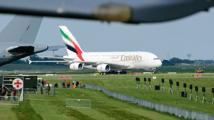 &nbsp; (© MaxPPP Emirates, qui a passé une commande de 50 A380 fait partie des compagnies qui ont signalé un problème de portes sur ce super-jumbo.)