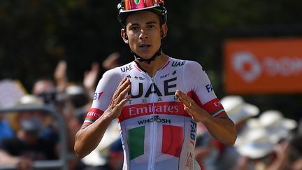 Davide Formolo remporte en solitaire la troisième étape du Critérium du Dauphiné. (JUSTIN SETTERFIELD / POOL)