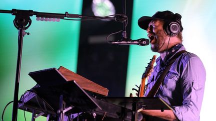 Justin Vernon, le leader de Bon Iver, en concert au festival Eaux Claires en juillet 2015 (MARISA WOJCIK/AP/SIPA / AP)