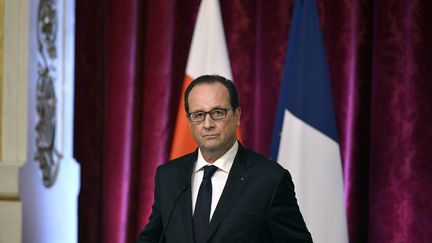 Le pr&eacute;sident de la R&eacute;publique Fran&ccedil;ois Hollande le 19 septembre 2014 &agrave; Paris. (FRED DUFOUR / AFP)