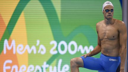 Yannick Agnel lors des jeux de Rio en 2016. (MARTIN BUREAU / AFP)