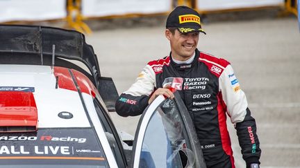 Sébastien Ogier pendant le rallye de l'Acropole, du 9 au 12 septembre 2021, en Grèce. (NIKOS KATIKIS / NIKOS KATIKIS)