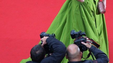 L'actrice chinoise participait à la soirée "Gatsby le Magnifique" au Palais des Festivals.
 (Loïc Venance / AFP)