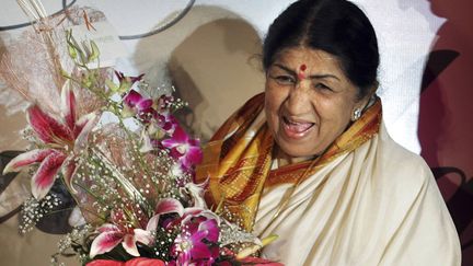 La chanteuse indienne&nbsp;Lata Mangeshkar le 21 juin 2007, Bombay, Inde (RAJESH NIRGUDE/AP/SIPA / SIPA)