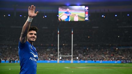 Romain Ntamack,&nbsp;lors de la victoire des Bleus (40-25) face aux Néo-Zélandais le 20 novembre 2021. (MAXPPP)