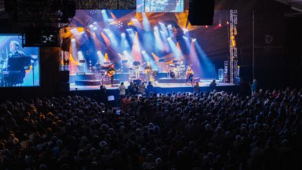 Le concert de Dan Ar Braz au festival interceltique de Lorient, en 2021. (UGO PADOVANI / HANS LUCAS via AFP)