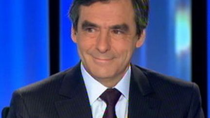 François Fillon sur le plateau du 20 heures de France 2 (F2)