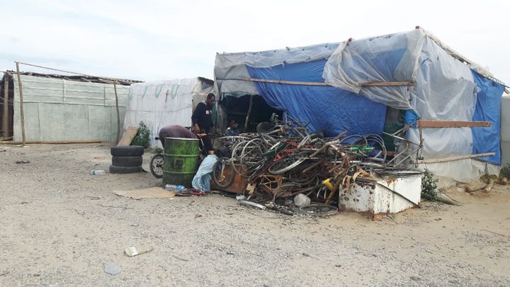 Le camp de San Fernandino dans le sud de l'Italie où vivait Soumaila Sacko. (MATHILDE IMBERTY / FRANCEINFO)