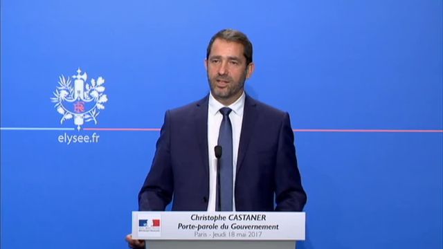 Premier point de presse du porte-parole du gouvernement Christophe Castaner