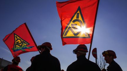 Manifestation d'IG Metall à Rostock (Allemagne) (JENS BUTTNER / DPA)