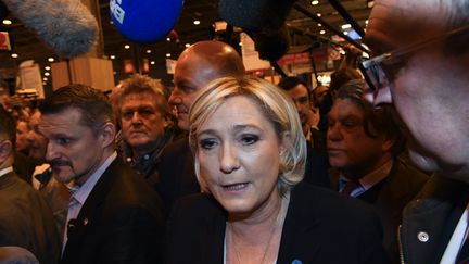 Marine Le Pen, le 28 février 2017 au Salon de l'agriculture.&nbsp; (CITIZENSIDE/FRANCOIS PAULETTO / AFP)