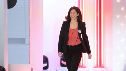 Rima Abdul Malak, lors de l'enregistrement de l'émission "Vivement dimanche" diffusée sur France 2 en 2013. (MAXPPP)