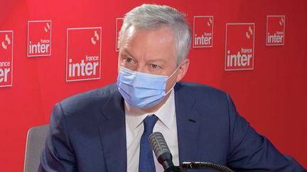 Bruno Le Maire, ministre de l'Economie, le 8 février 2022 sur France Inter. (FRANCEINTER / RADIO FRANCE)