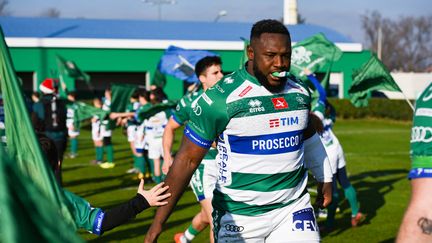 Cherif Traorè lors d'un match entre Trévise et Parme, le 24 décembre 2022, à Trévise. (ALBERTO GARDIN / AFP)