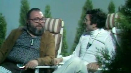 Sergio Leone et André Halimi en 1973
 (INA)