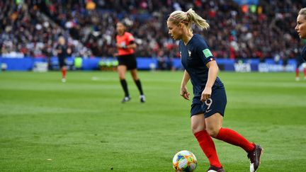 Eugénie Le Sommer ne se sent pas fatiguée malgré le Final 8 de la Ligue des Champions (MIRKO KAPPES / FOTO2PRESS)