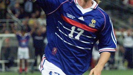 Le milieu de terrain tricolore Emmanuel Petit (ANTONIO SCORZA / AFP)