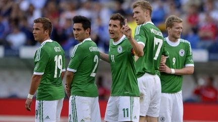 L'Allemand Mario Gomez buteur face à l'Autriche