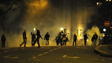 Supporters du PSG à l'issue du match contre l'OM, le 28 février 2010. (MAXPPP)