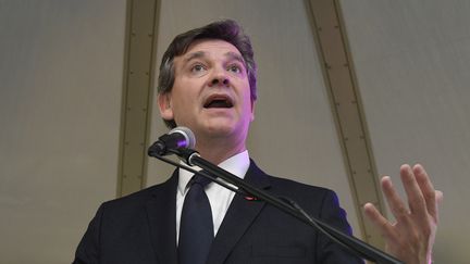 Arnaud Montebourg, candidat à la primaire de la gauche, à Paris, le 1er décembre 2016. (BERTRAND GUAY / AFP)