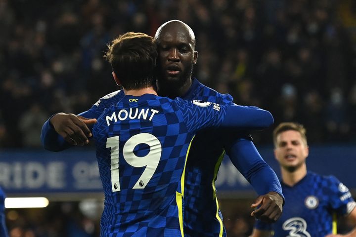 Romelu Lukaku avait ouvert le score pour Chelsea, contre Brighton, à Stamford Bridge, le 29 décembre 2021. (GLYN KIRK / AFP)