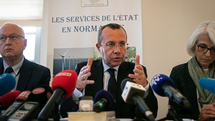 Le préfet de Seine-Maritime Pierre-André Durand, le 3 octobre 2019 à Rouen. (LOU BENOIST / AFP)