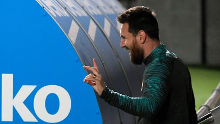 Lionel Messi, à&nbsp;Sant Joan Despi,&nbsp;près de Barcelone, le 4 novembre 2019. (LLUIS GENE / AFP)