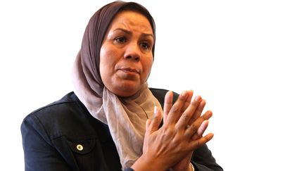 Latifa Ibn Ziaten, m&egrave;re d'Imad, militaire fran&ccedil;ais et premi&egrave;re victime de Mohamed Merah, le 8 juin 2012. (DELPHINE GOLDSZTEJN / MAXPPP)