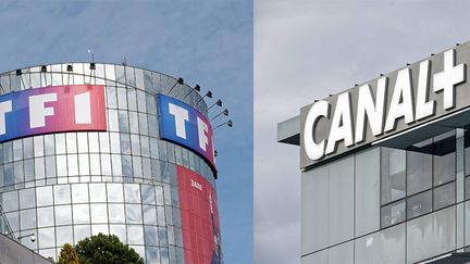 Les sièges de TF1 et de Canal + à Boulogne-Billancourt (Hauts-de-Seine). (MAXPPP)