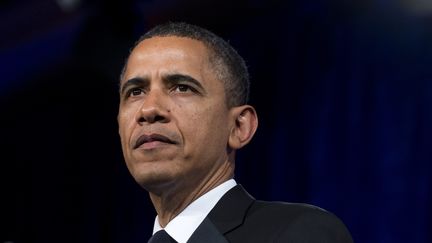 Le pr&eacute;sident am&eacute;ricain Barack Obama, le 8 mai 2012, &agrave; Washington. (SAUL LOEB / AFP)