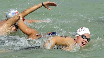 La Française Célia Barrot, engagée dans les courses d'eau libre