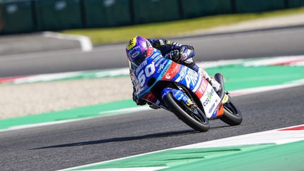 Jason Dupasquier&nbsp;lors de la Moto 3 Gran Premio d'Italia Oakley 2021, sur Autodromo Internazionale del Mugello, en Italie. (GIGI SOLDANO / AFP)