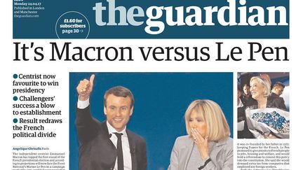 La Une du "Guardian" lundi 24 avril 2017. (RADIO FRANCE)