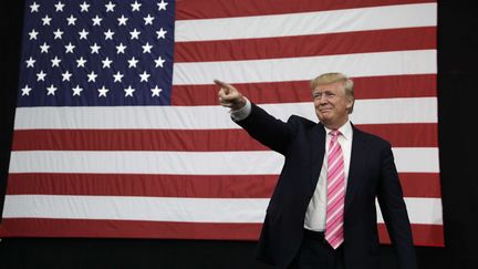 Le candidat républicain à la présidentielle américaine, Donald Trump, le 1er octobre 2016 à Manheim (Etats-Unis). (JOHN LOCHER / AP / SIPA)