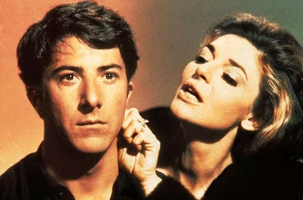 Dustin Hoffman et Ann Bancroft dans "Le lauréat" de 1967.
 (Droits Réservés.)